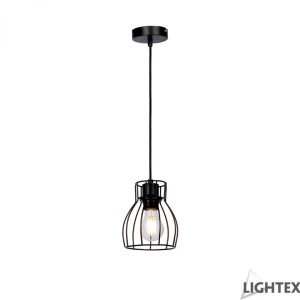 ПЕНДЕЛ BERTA 1XE27 ЧЕРЕН 140X1200MM LIGHTEX - Image 1