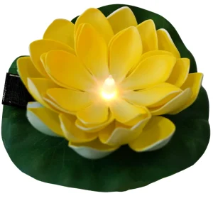 СОЛАРНА ЛАМПА LED LIGHTEX LOTUS, ЖЪЛТ, 0.06W, 3000K, IP44, БАТЕРИЯ - Image 1