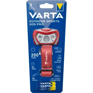 ЧЕЛНИК VARTA 17650 OUTDOOR SPORTS, H20 PRO, 3AAA - Image 1