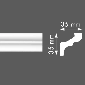 СТИРОПОРЕН КОРНИЗ LX35, 35Х35ММ, 2М - Image 1