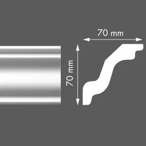 СТИРОПОРЕН КОРНИЗ LX72, 70Х70ММ, 2М - Image 1