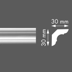 СТИРОПОРЕН КОРНИЗ LX30, 30Х30ММ, 2М - Image 1