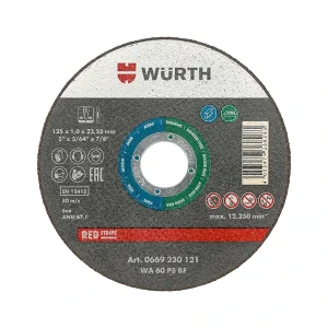 ДИСК ЗА РЯЗАНЕ WURTH RED LINE INOX, 115X1.0ММ - Image 1