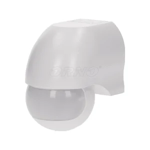 ДЕТЕКТОР PIR ОТКРИТО НА СТЕНА 180°, 12M, 1200W, IP44 - Image 1