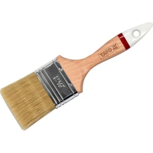 ЧЕТКА БОЯДЖИЙСКА YATO, БЯЛ КОСЪМ, ДЪРВЕНА ДРЪЖКА, 63MM - Image 1