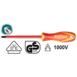 ОТВЕРТКА VDE 1000V, CR-V, TOTAL IND, PH 2 X 100 - Image 1