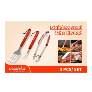 КОМПЛЕКТ ПРИБОРИ ЗА БАРБЕКЮ DECAKILA, 3 ЧАСТИ - Image 1