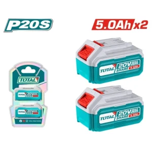 К-Т АКУМ.БАТЕРИИ TOTAL IND, LI-ION, 20V, 5AH,2БРОЯ - Image 1
