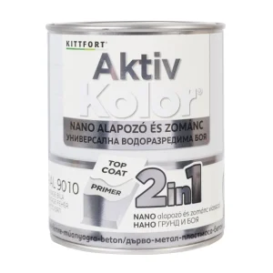 БОЯ АКТИВ КОЛОР 0,75л, RAL9010 ЧИСТО БЯЛ - Image 1