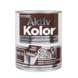 БОЯ АКТИВ КОЛОР 0,75л, RAL8016 КАФЯВ МАХАГОН - Image 1