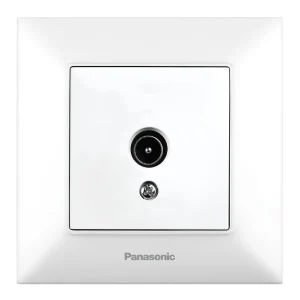 ТВ ПРЕХОДНА РОЗЕТКА, БЯЛО, АРКЕДИЯ СЛИМ PANASONIC - Image 1