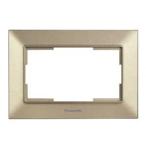 РАМКА ЗА ДВОЕН КОНТАКТ АРКЕДИЯ СЛИМ, БРОНЗ, PANASONIC - Image 1